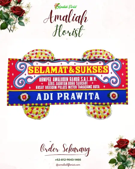 Papan Bunga Ucapan Selamat Gulak Galik